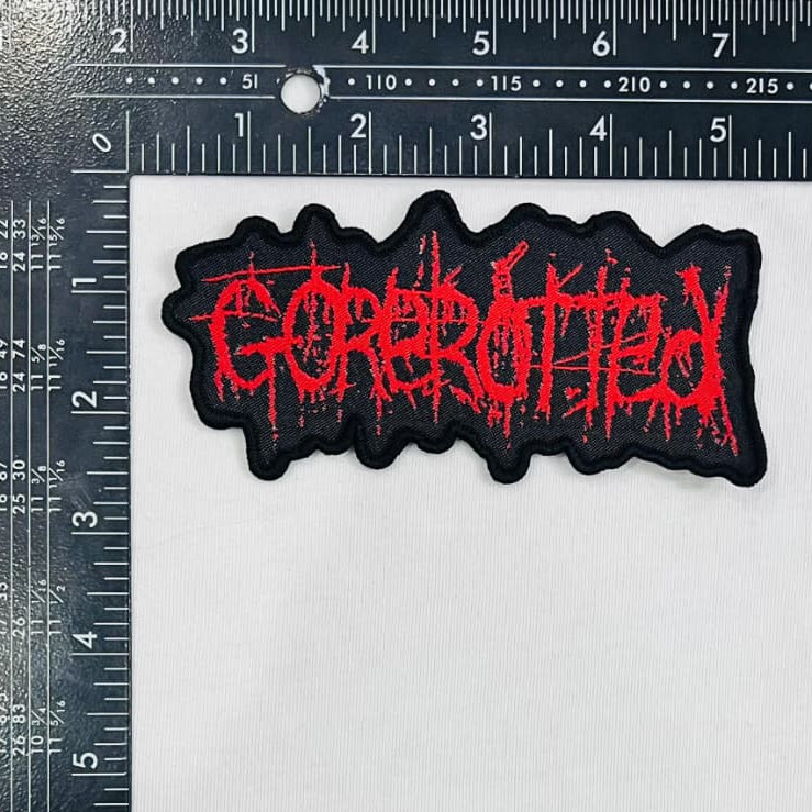gorerotted-logo-patch-tiss-rouge-bordure-noire image 3