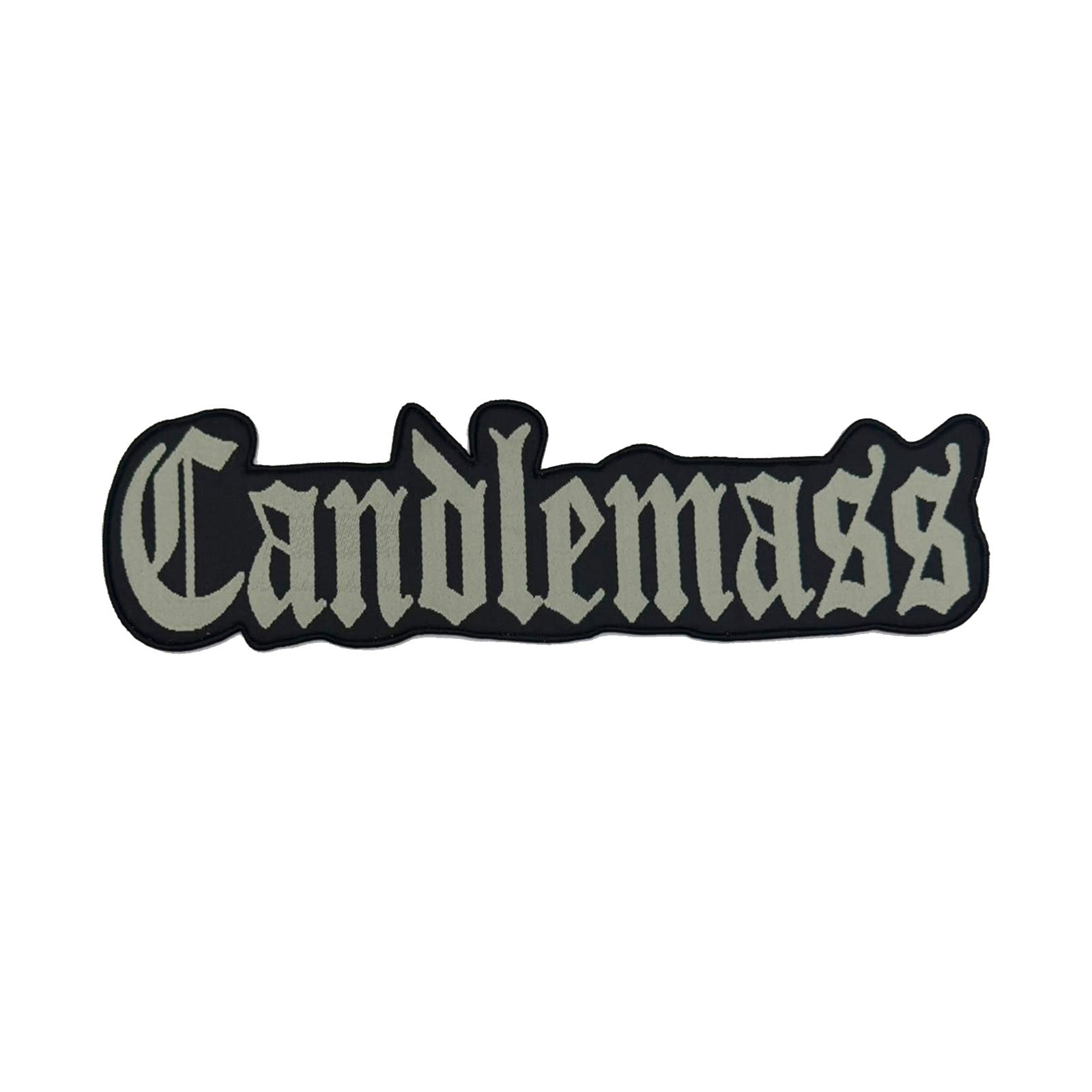 candlemass-logo-patch-tiss-surdimensionn-bordure-noire image 2