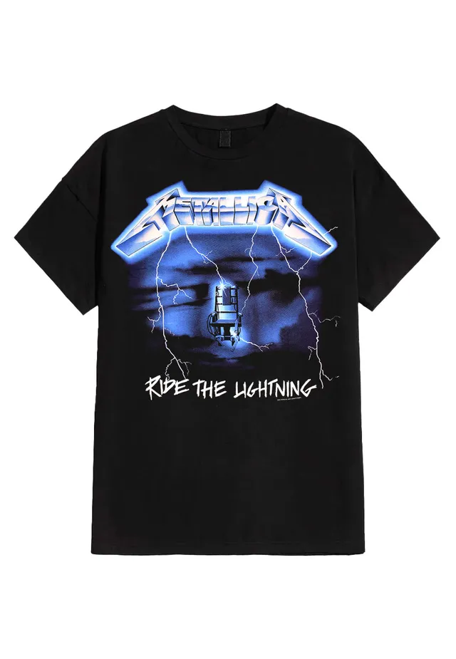 metallica-ride-the-lightning-tracks-t-shirt-noir image 1