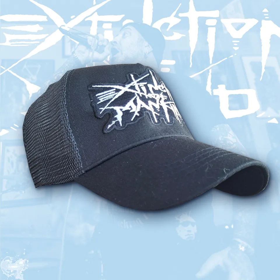extinction-of-mankind-casquette-trucker-logo-phosphorescent image 1