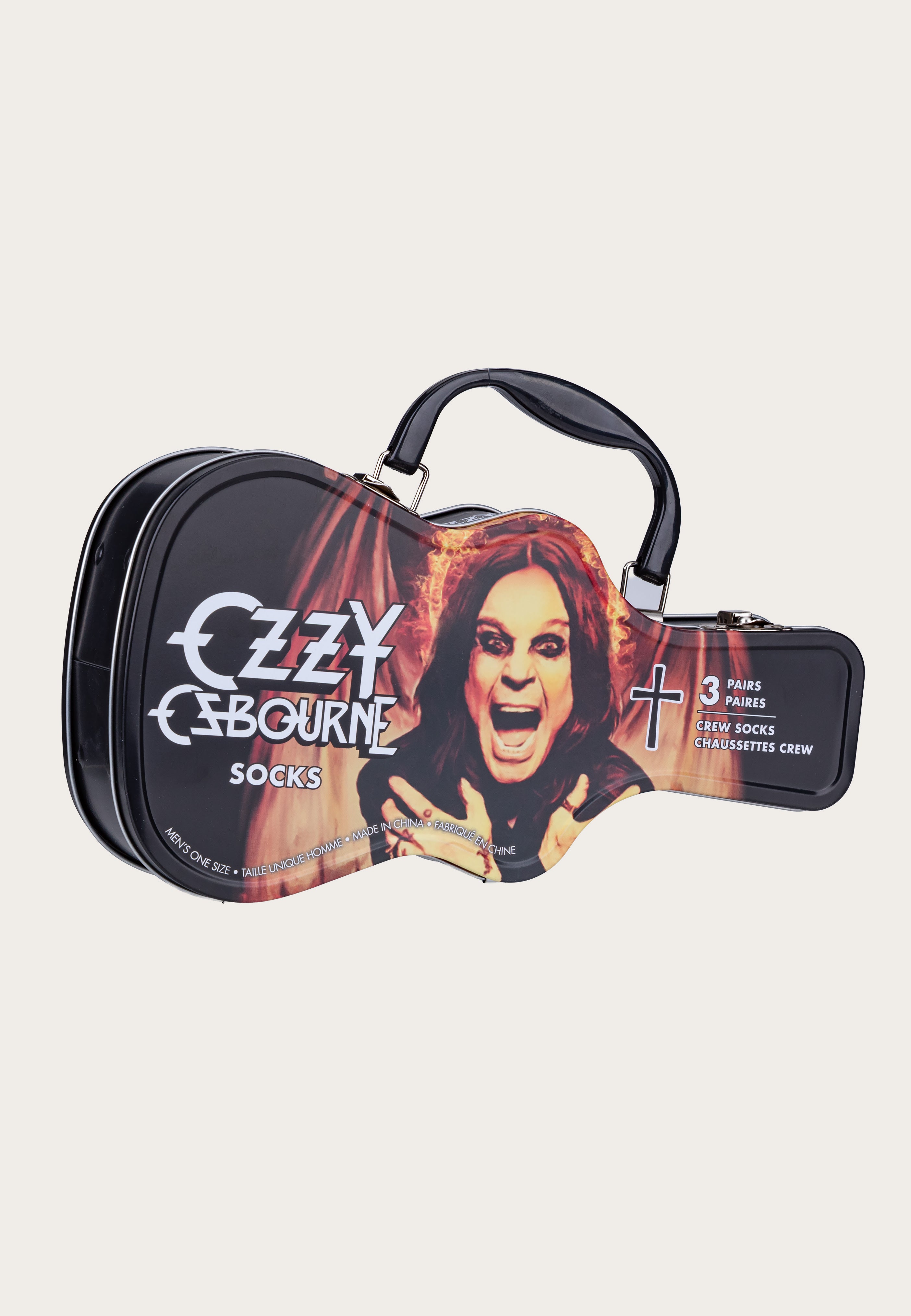 ozzy-osbourne-sock-guitar-tin-chaussettes-multicolore image 2