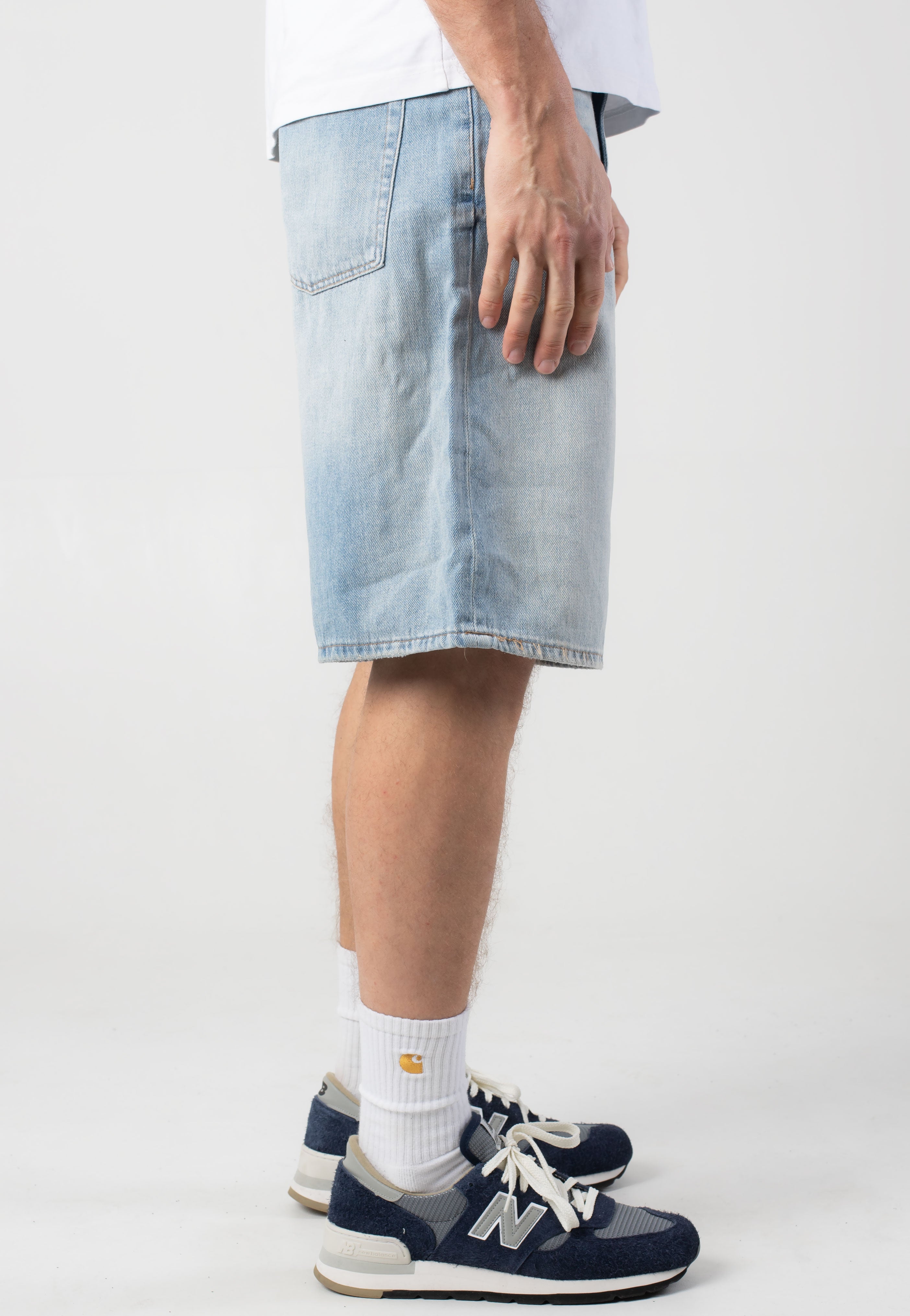 only-sons-carl-ball-short-jean-bleu-clair-s-xl image 4