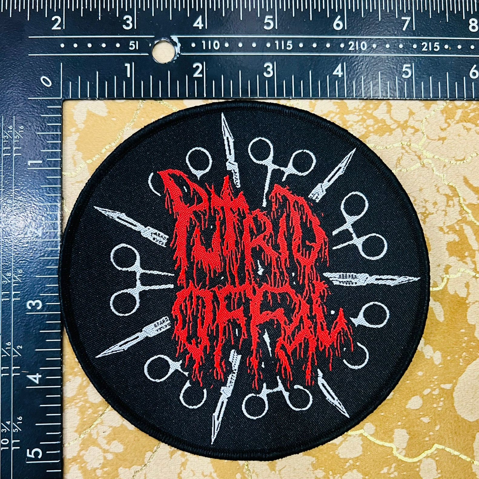 putrid-offal-logo-patch-tiss-cusson-border-noir image 4