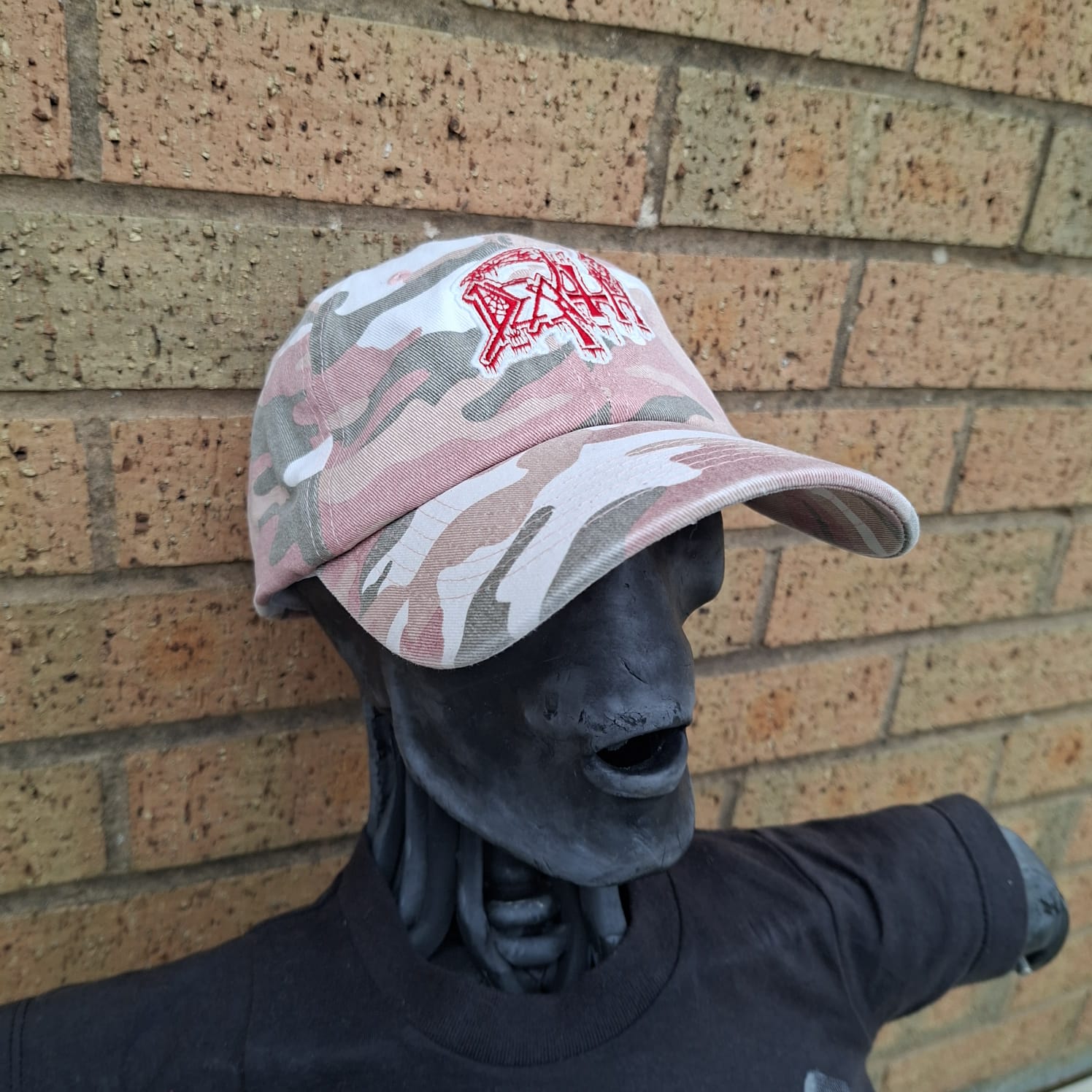 death-logo-casquette-dad-cap-camo-rose-glow image 3