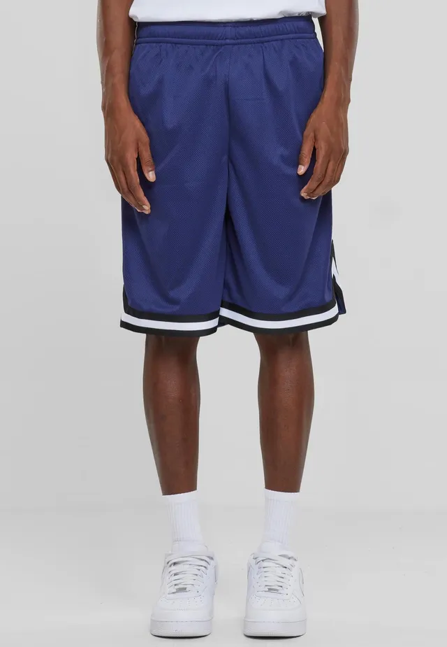 urban-classics-stripes-mesh-short-bleu-m image 1