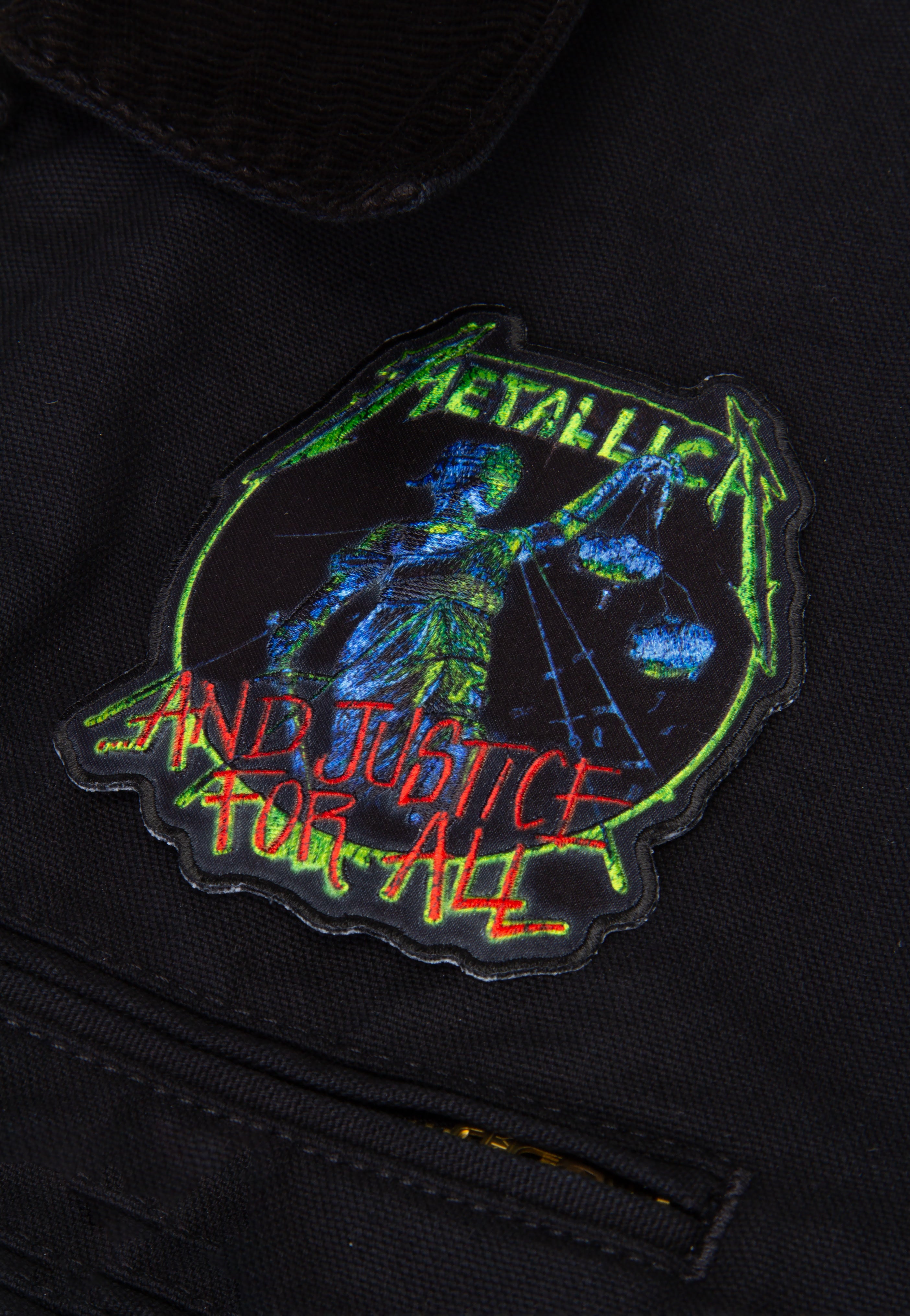 metallica-vintage-justice-for-all-patch-thrash-metal image 2