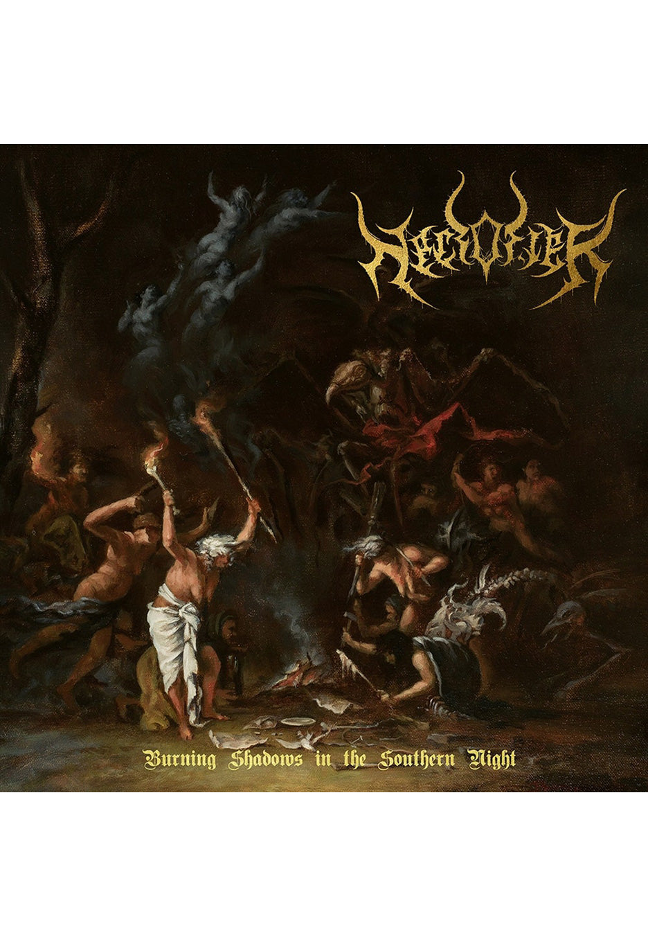 necrofier-burning-shadows-vinyle-lp-rouge-heavy-metal image 2