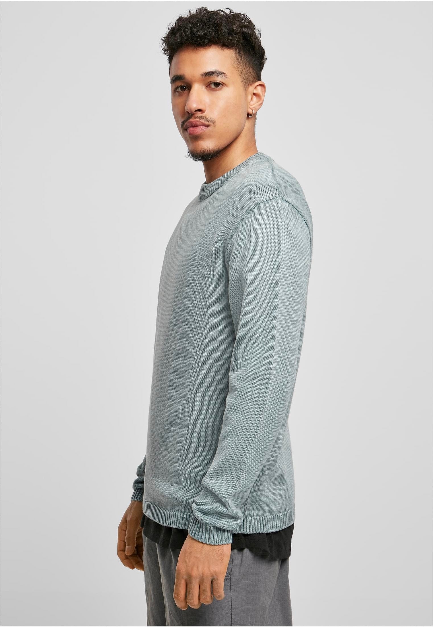 urban-classics-washed-dusty-blue-pullover-bleu-homme image 4