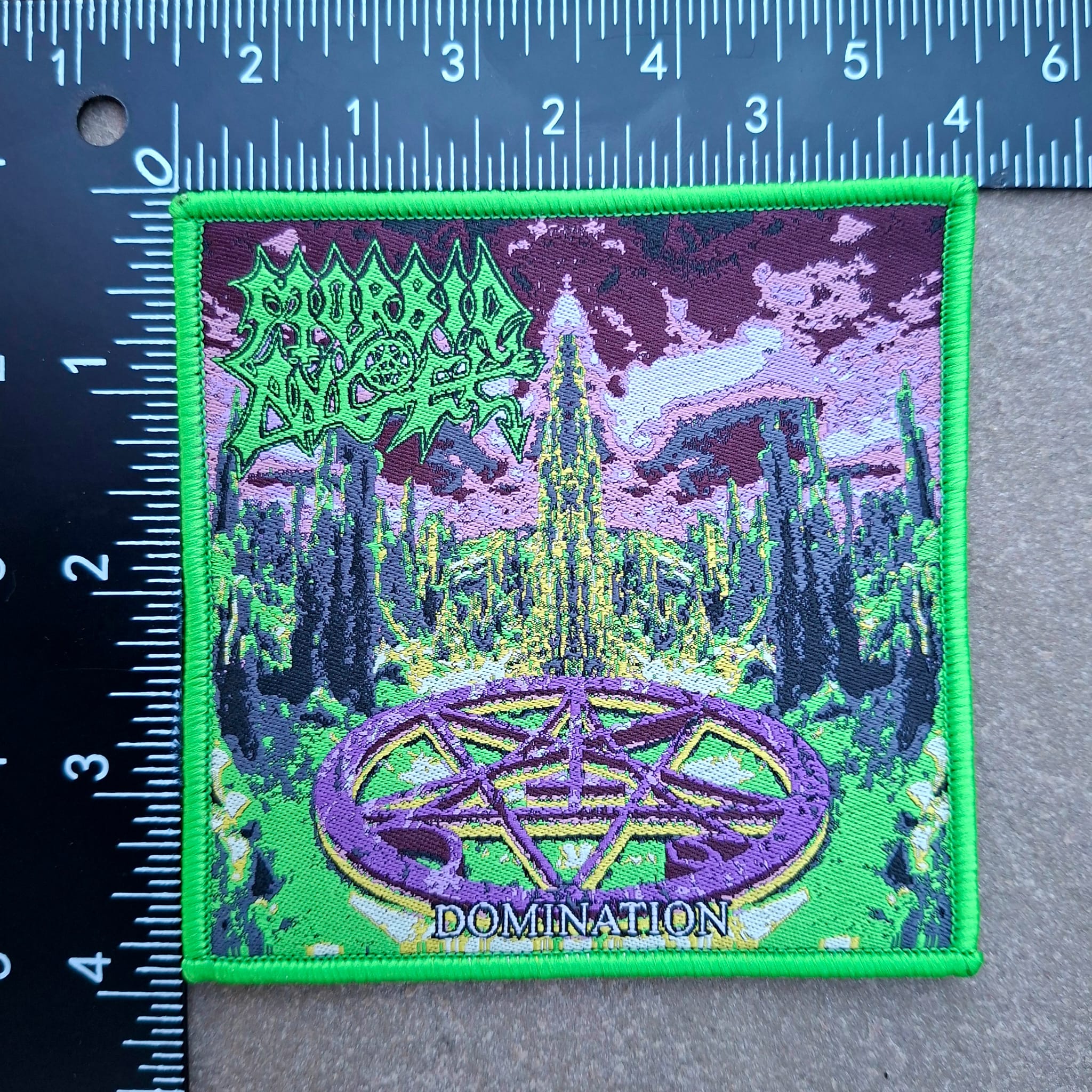 morbid-angel-domination-patch-tiss-green-border image 3