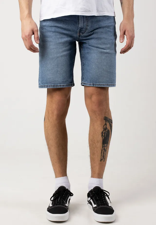 only-sons-weft-short-jean-bleu-homme image 1