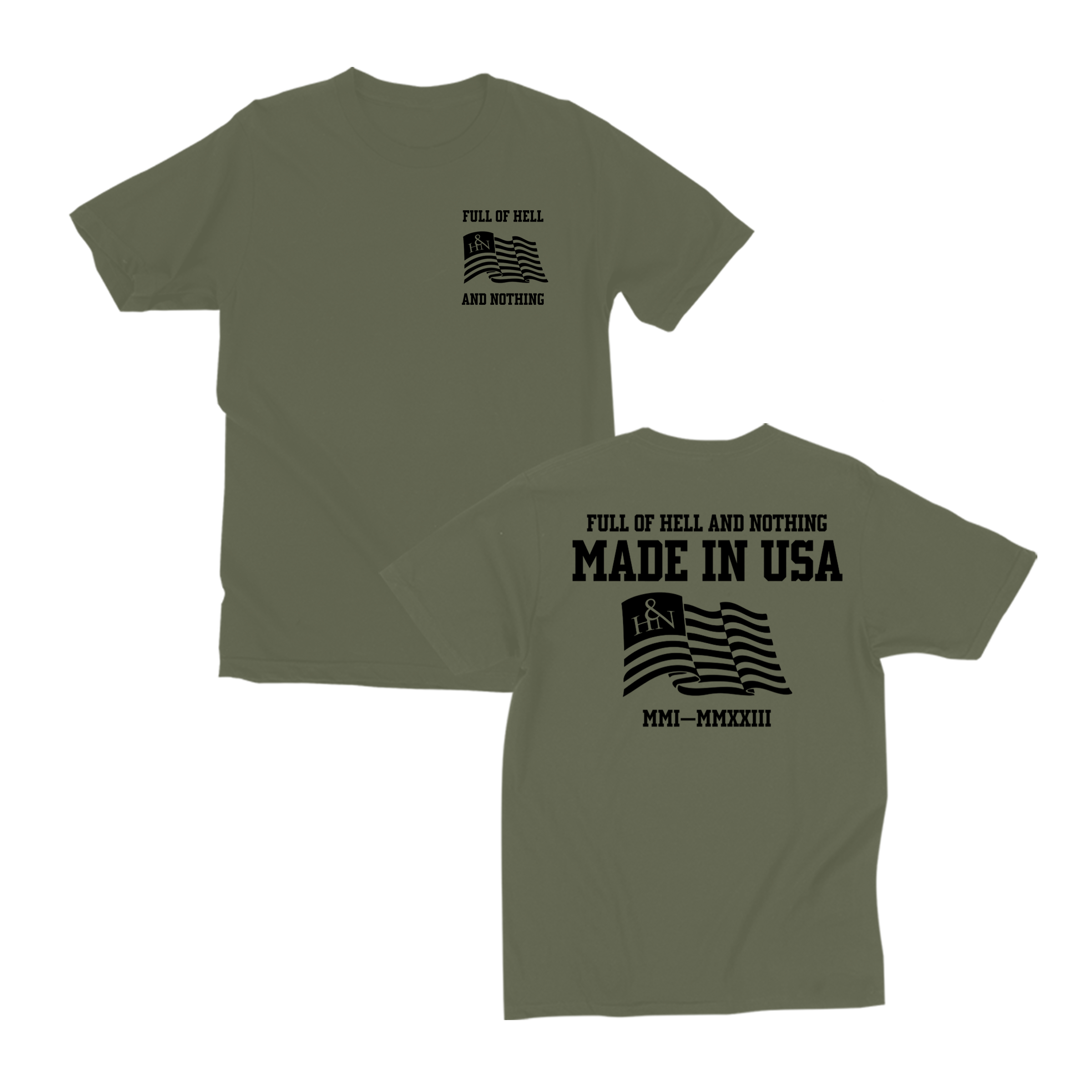 full-of-hell-nothing-t-shirt-coton-made-in-usa-taille-l image 1