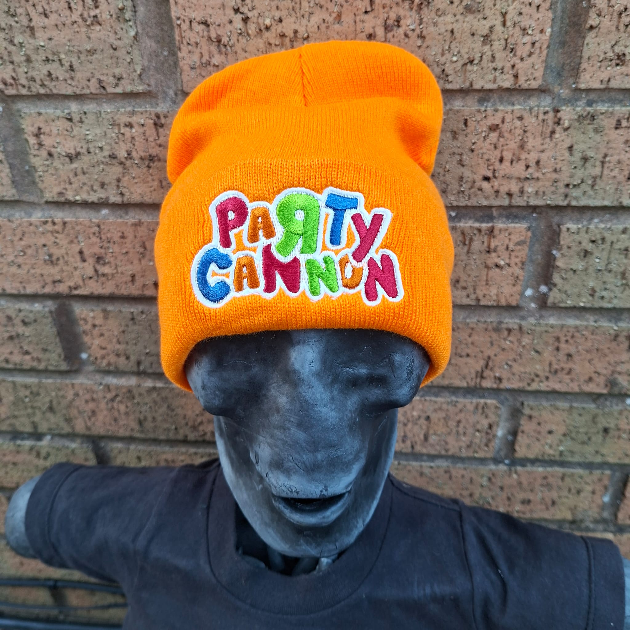 party-cannon-logo-bonnet-orange-phosphorescent-logo-brod image 3