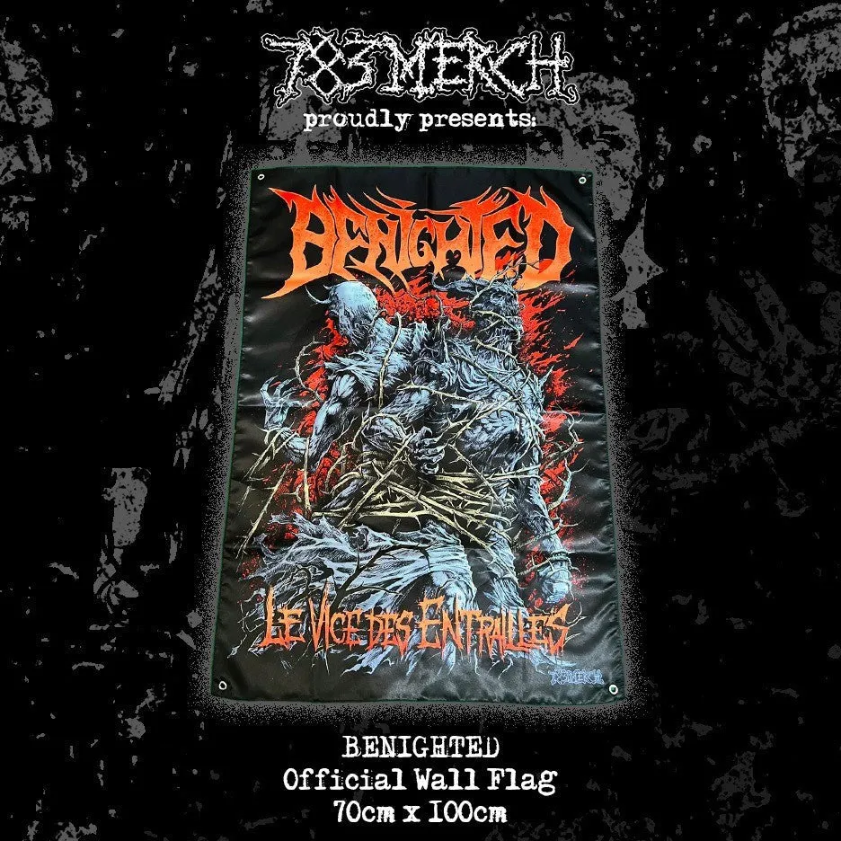 benighted-le-vice-des-entrailles-drapeau-textile-100x70 image 1