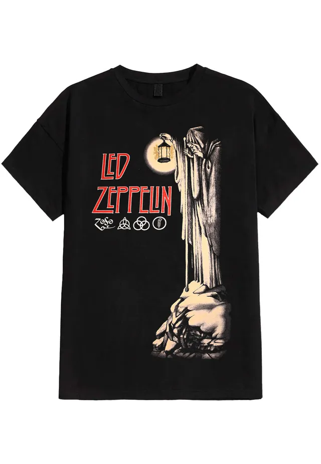 led-zeppelin-hermit-t-shirt-noir-homme-taille-m image 1