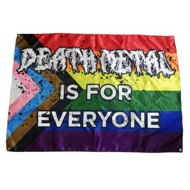death-metal-is-for-everyone-drapeau-100x70-tissu image 1
