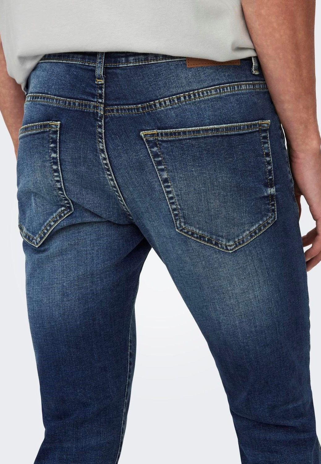 only-sons-loom-slim-jean-homme-bleu-denim-medium-blue image 3