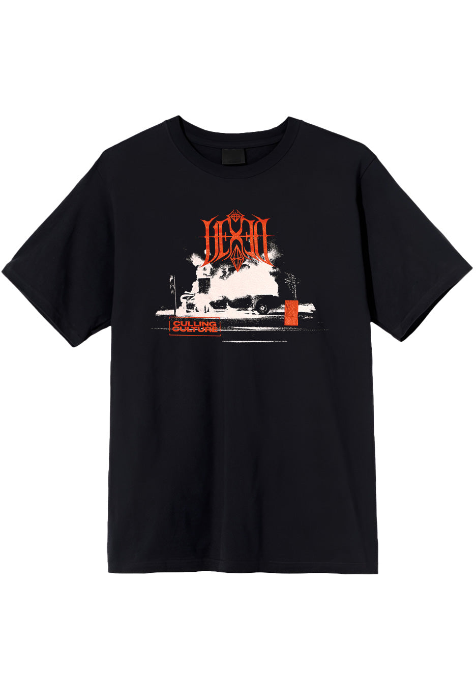 vexed-burning-car-t-shirt-noir-homme-deathcore image 1