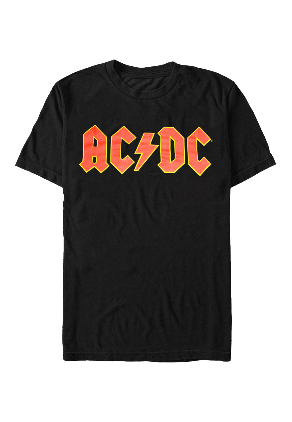ac-dc-logo-t-shirt-noir-homme-manches-courtes image 1