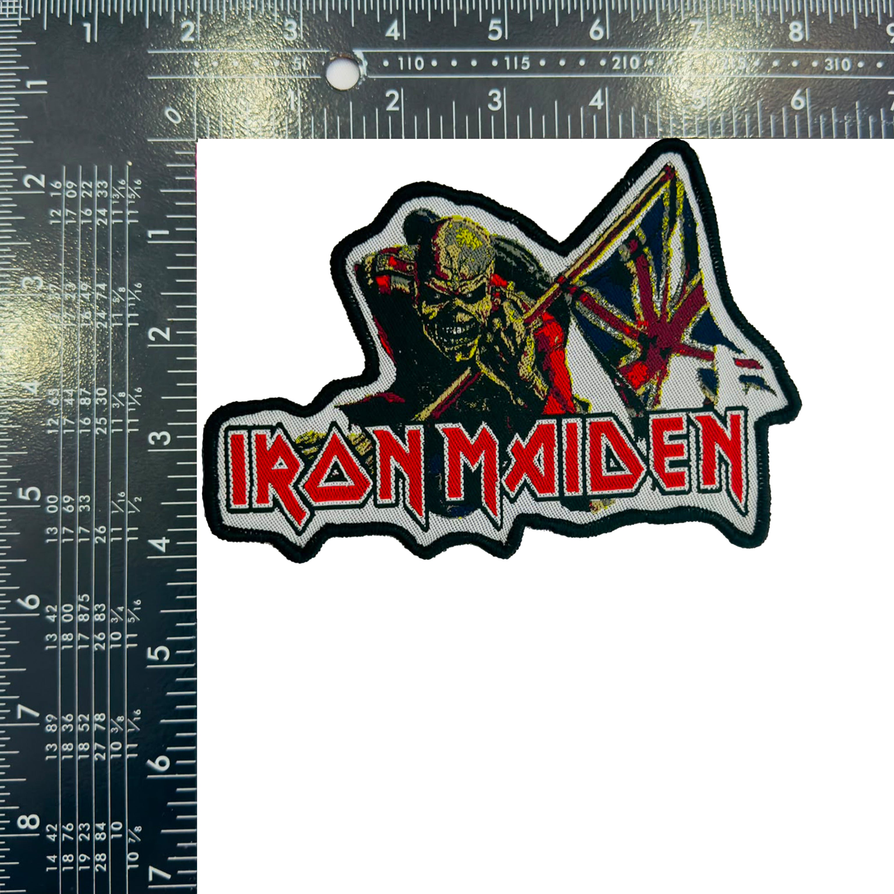 iron-maiden-the-trooper-patch-tiss-bordure-noire image 3