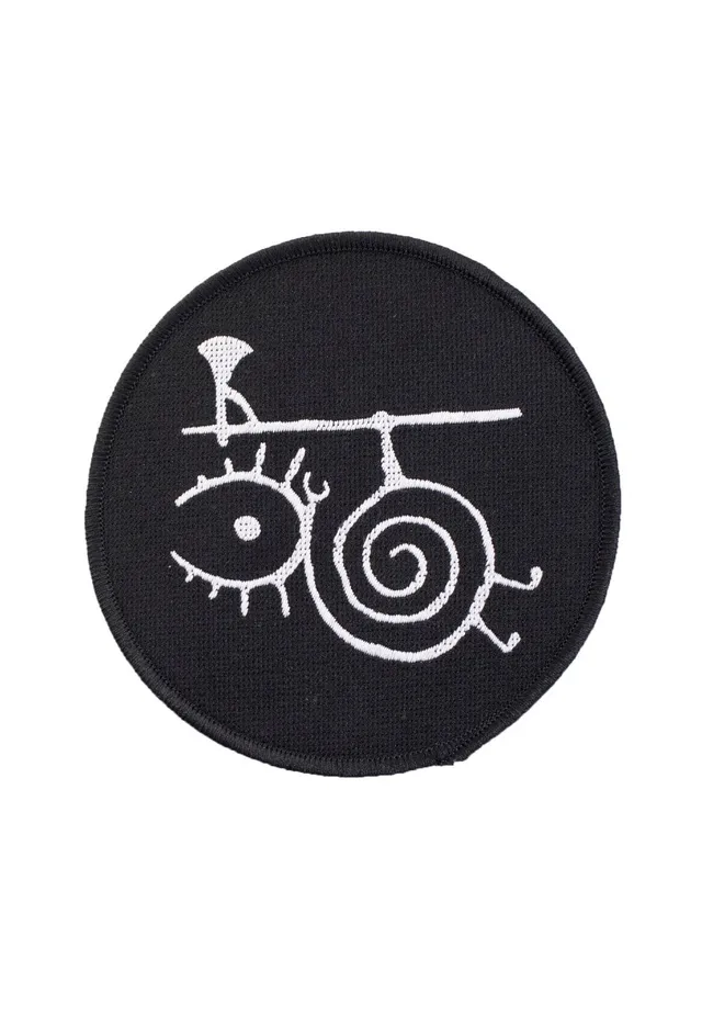 heilung-warrior-snail-patch-noir-taille-unique image 1