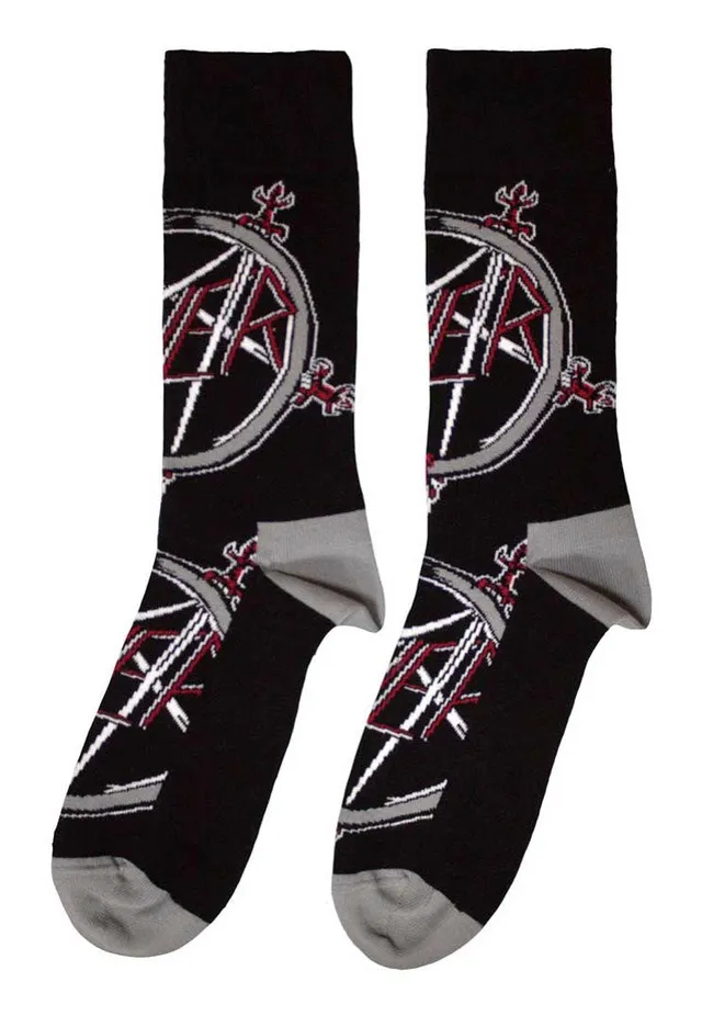 slayer-pentagram-chaussettes-multicolores-40-45 image 1