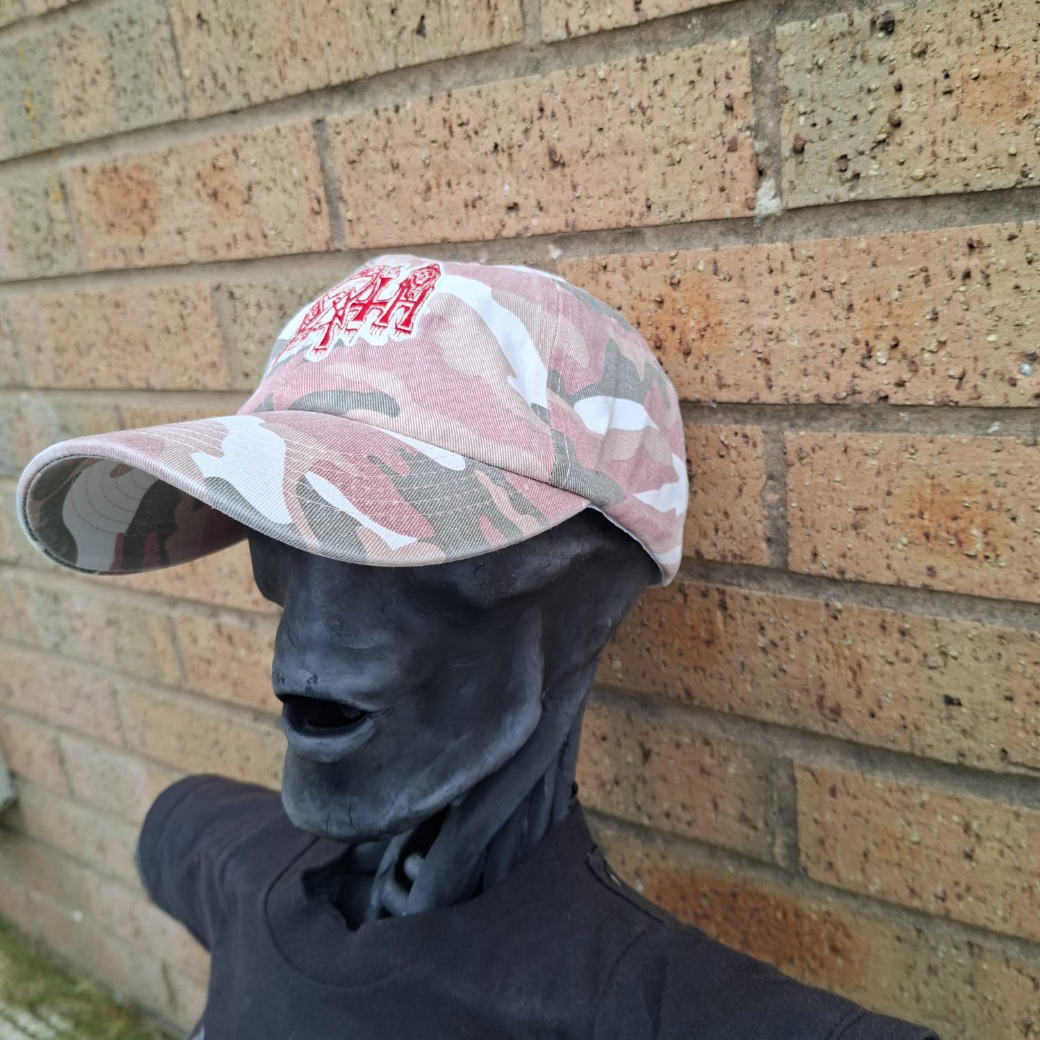 death-logo-casquette-dad-cap-camo-rose-glow image 2