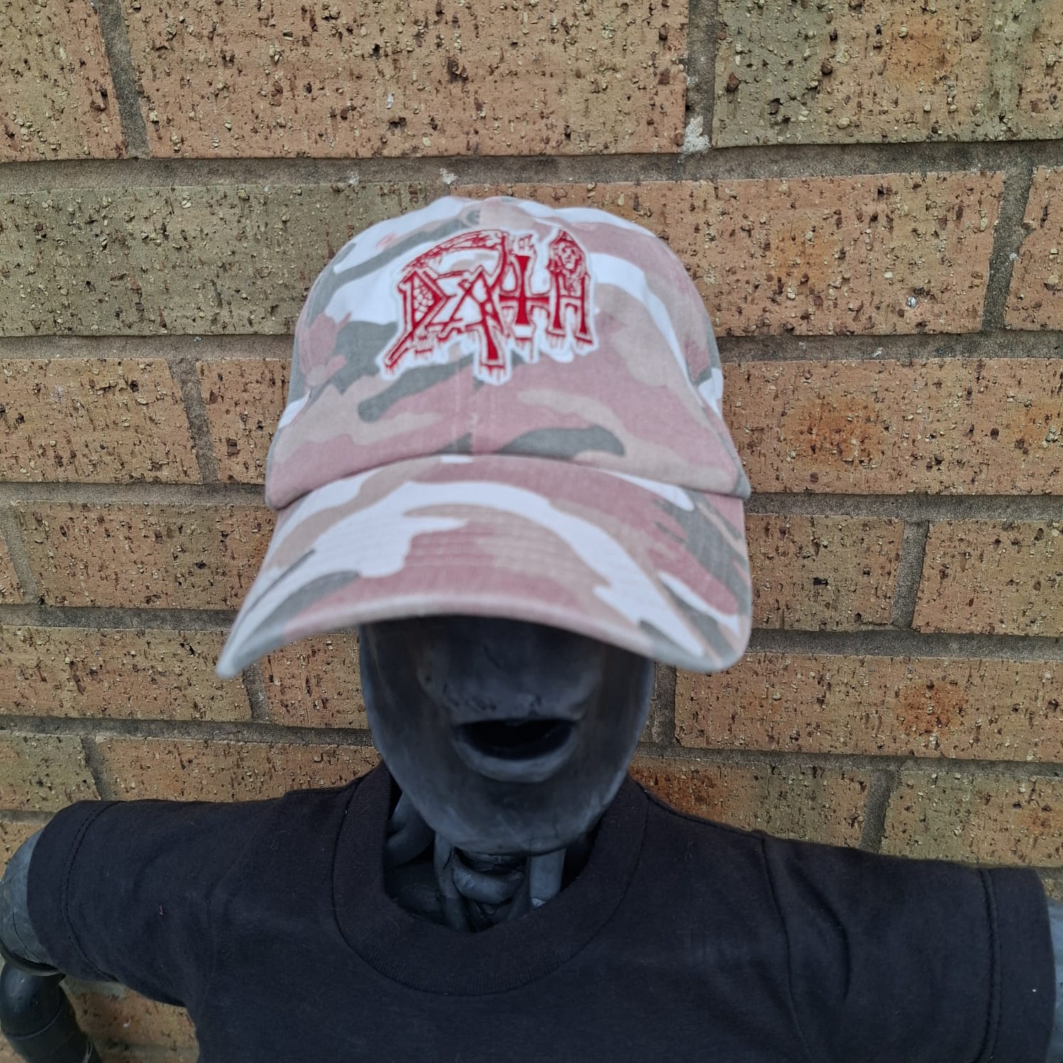 death-logo-casquette-dad-cap-camo-rose-glow image 4