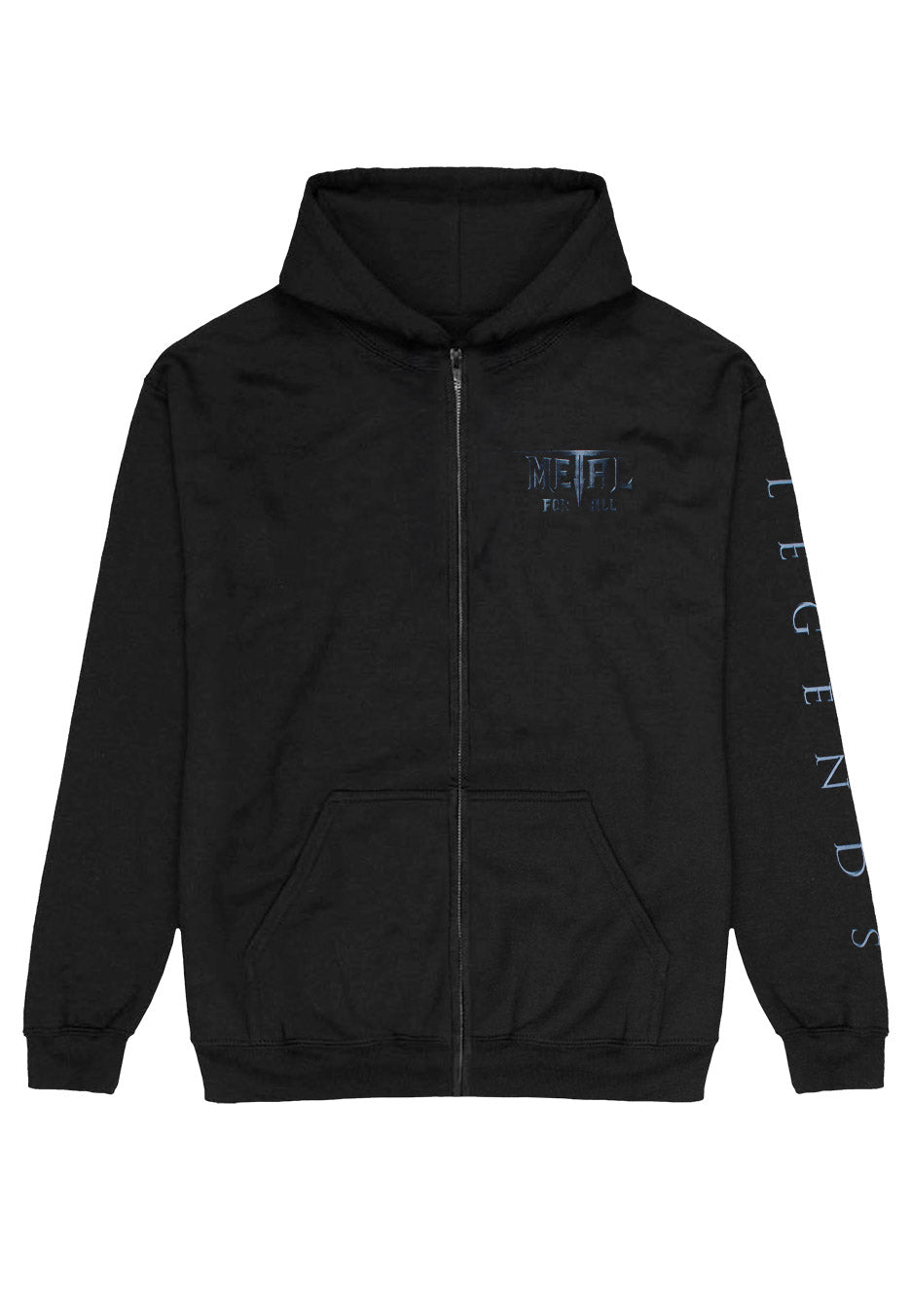 all-for-metal-legendes-sweat-zipp-noir-homme image 1