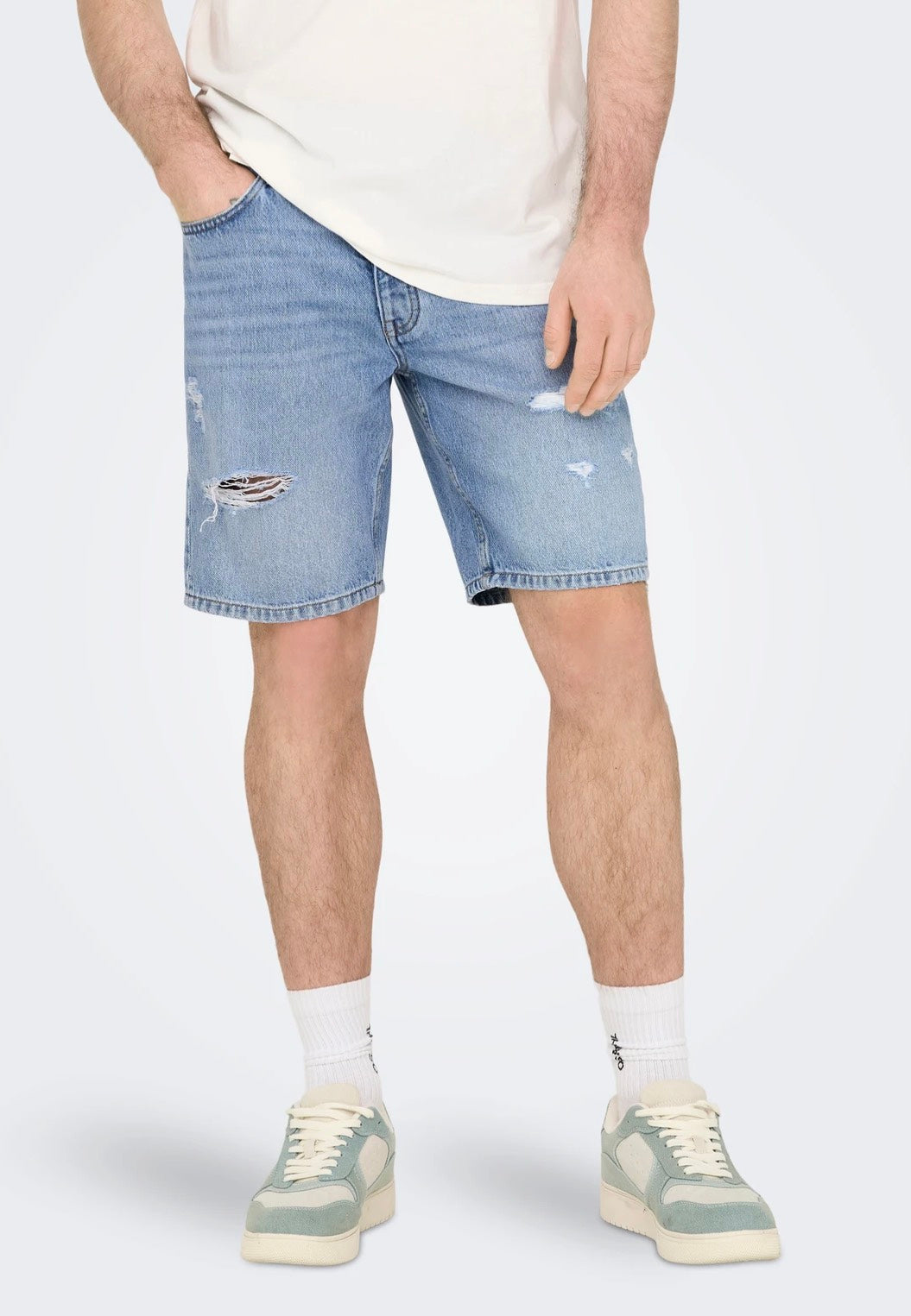 only-sons-edge-ram-short-jean-bleu-clair image 1