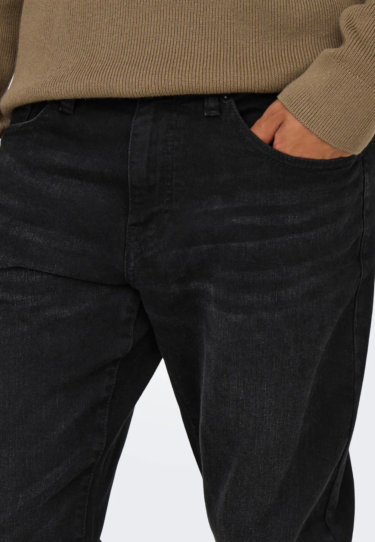 only-sons-weft-8638-jean-slim-noir-w29-l32 image 4