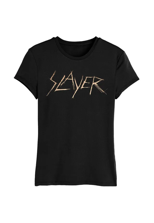 slayer-scratchy-logo-t-shirt-girly-noir-taille-m-femme image 1