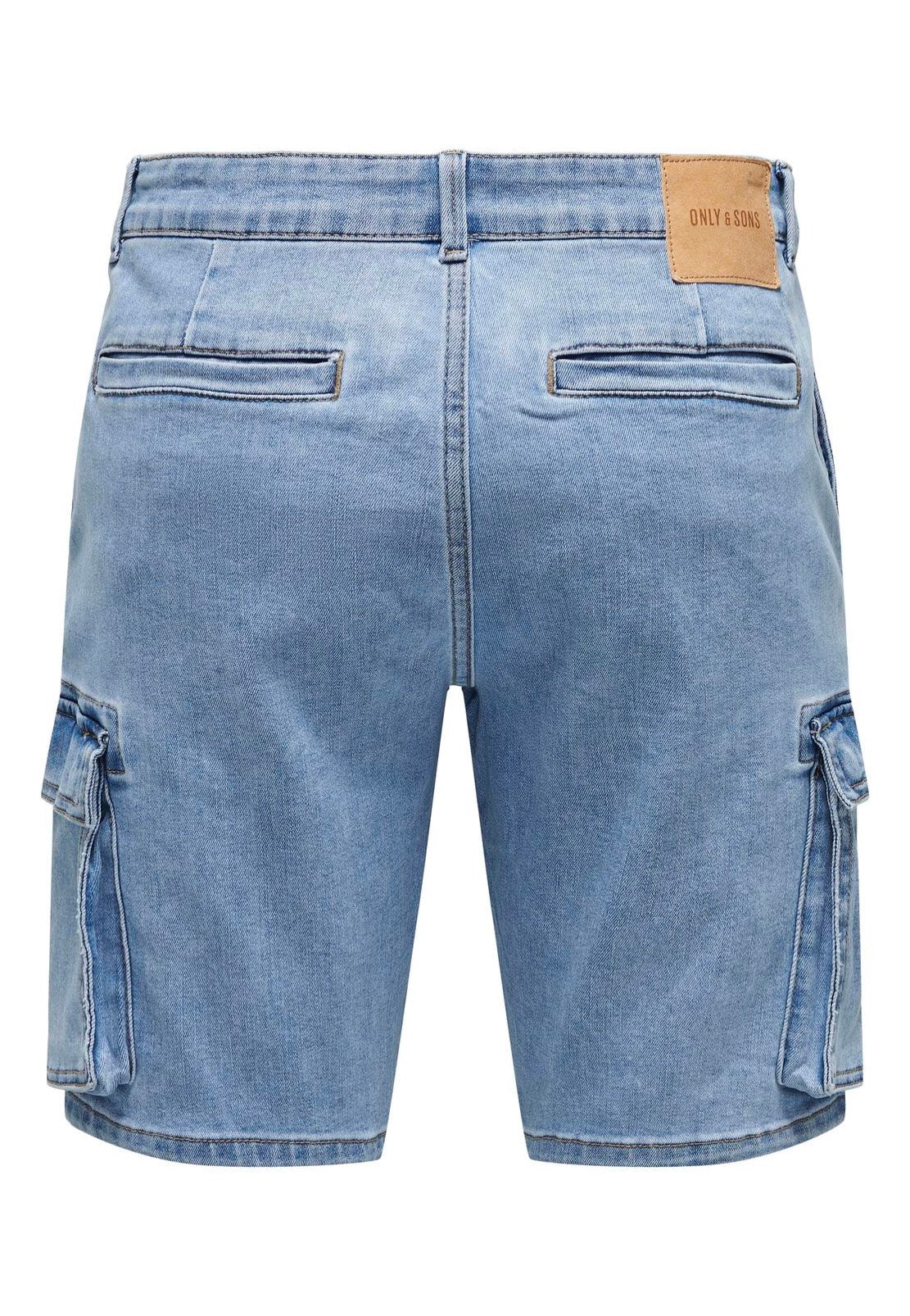 only-sons-cam-stage-cargo-short-jean-bleu-clair-denim image 8