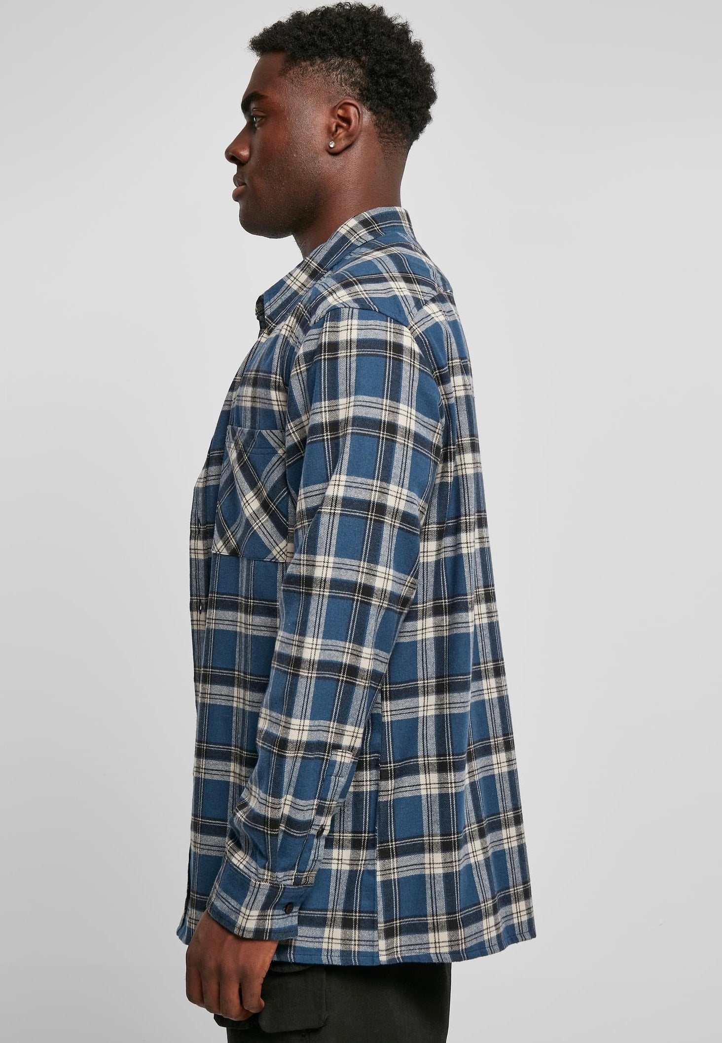 urban-classics-lake-check-chemise-carreaux-bleue image 2