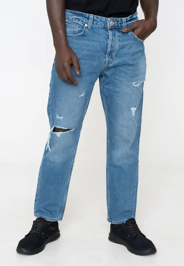 only-sons-avi-crop-mid-jean-homme-bleu-moyen-regular image 1