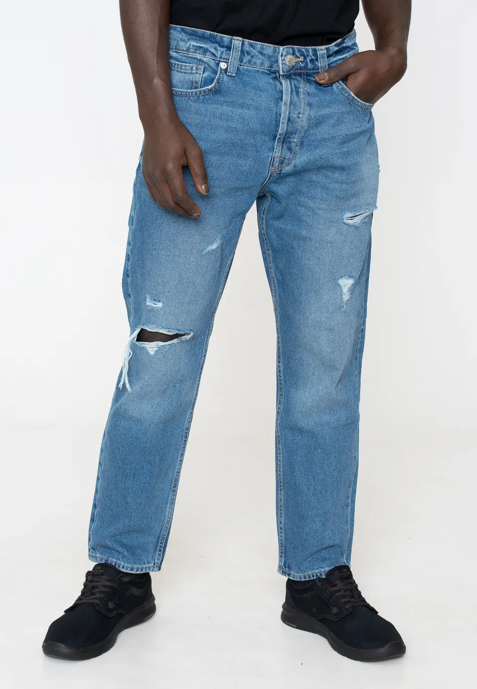 only-sons-avi-crop-mid-jean-homme-bleu-moyen-regular image 1