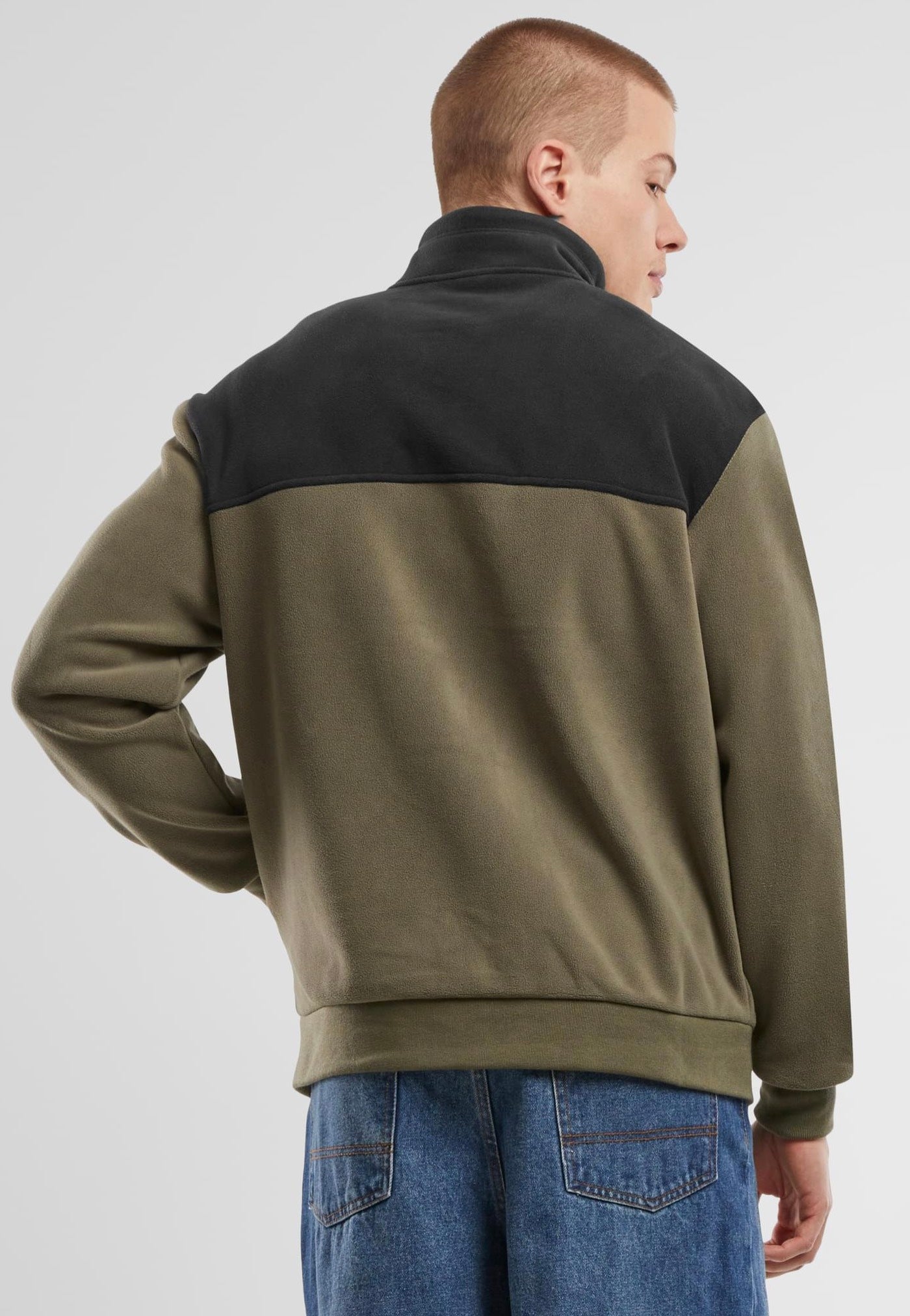 urban-classics-colour-block-polar-fleece-veste-polaire-noir image 5
