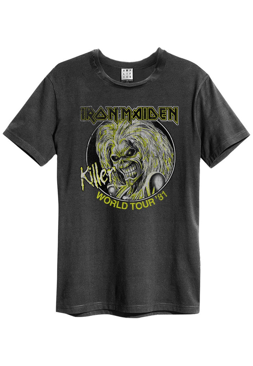 iron-maiden-killers-t-shirt-homme-gris-heavy-metal image 1