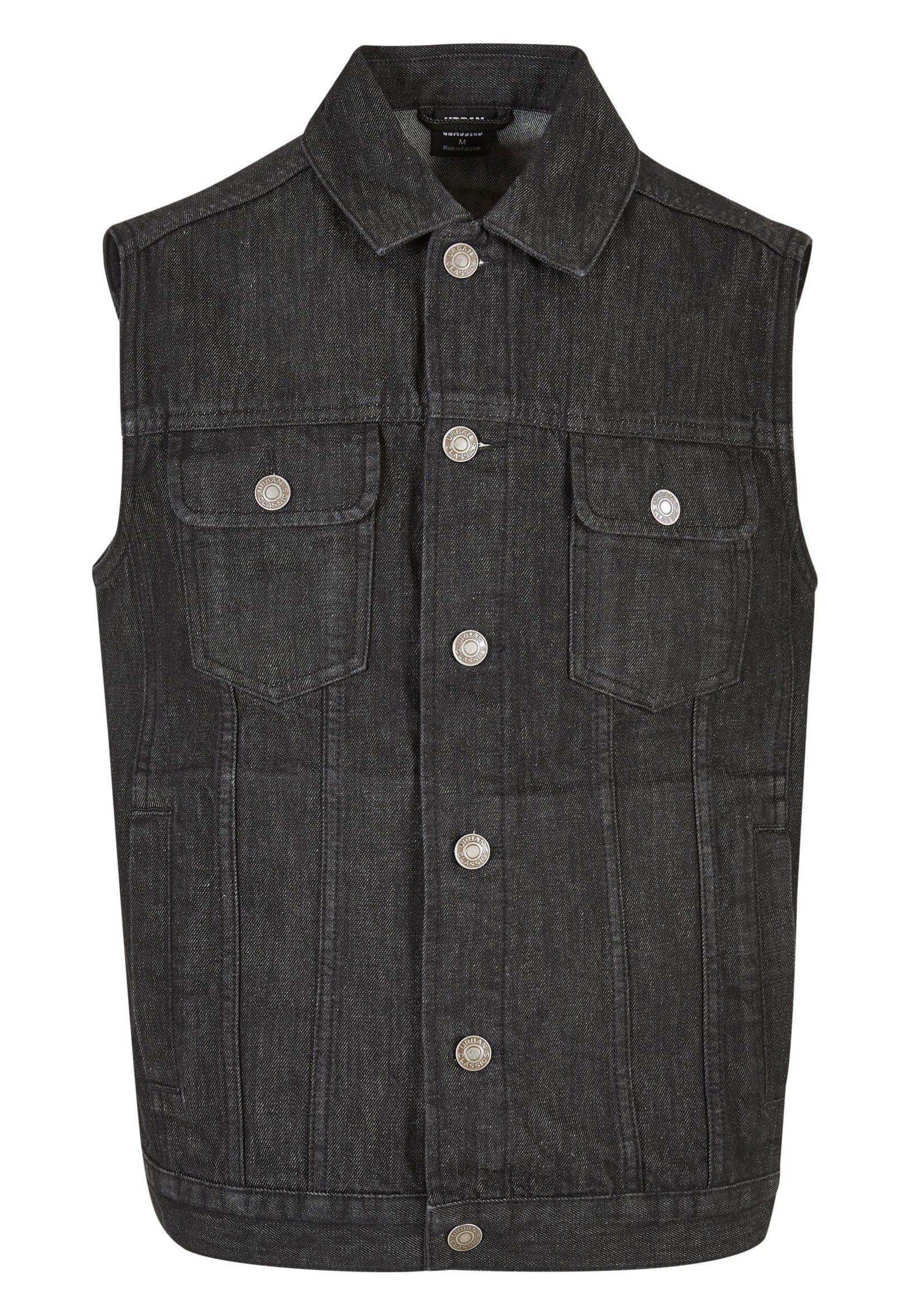 urban-classics-denim-black-washed-gilet-jean-noir-s-3xl image 6