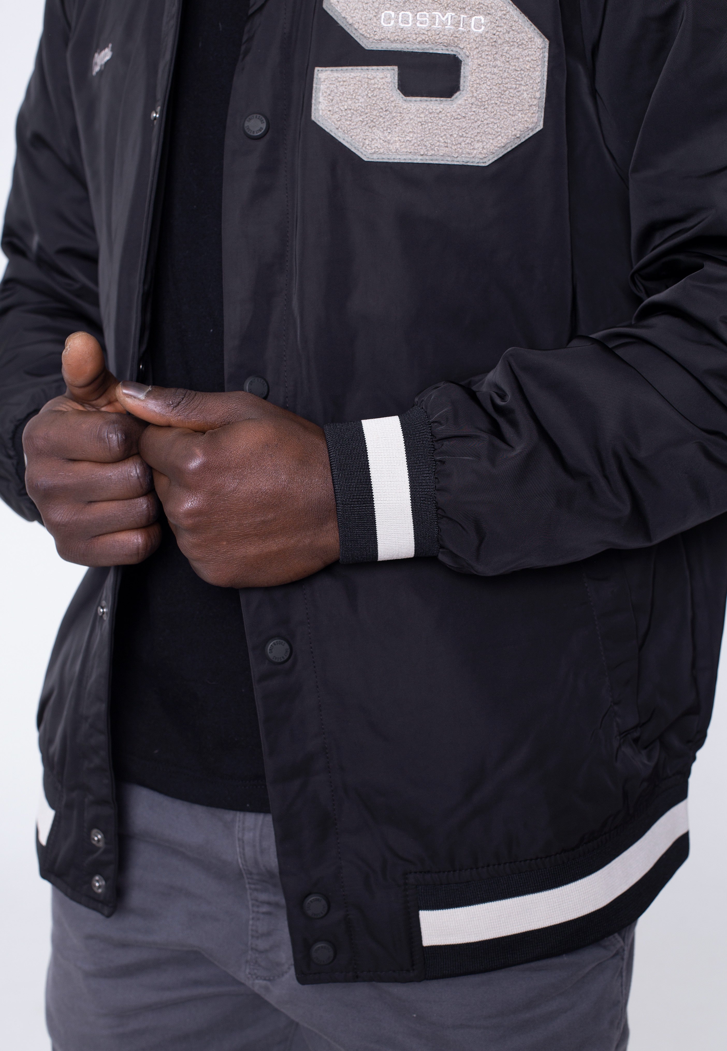only-sons-ace-varsity-black-veste-bomber-noir image 2