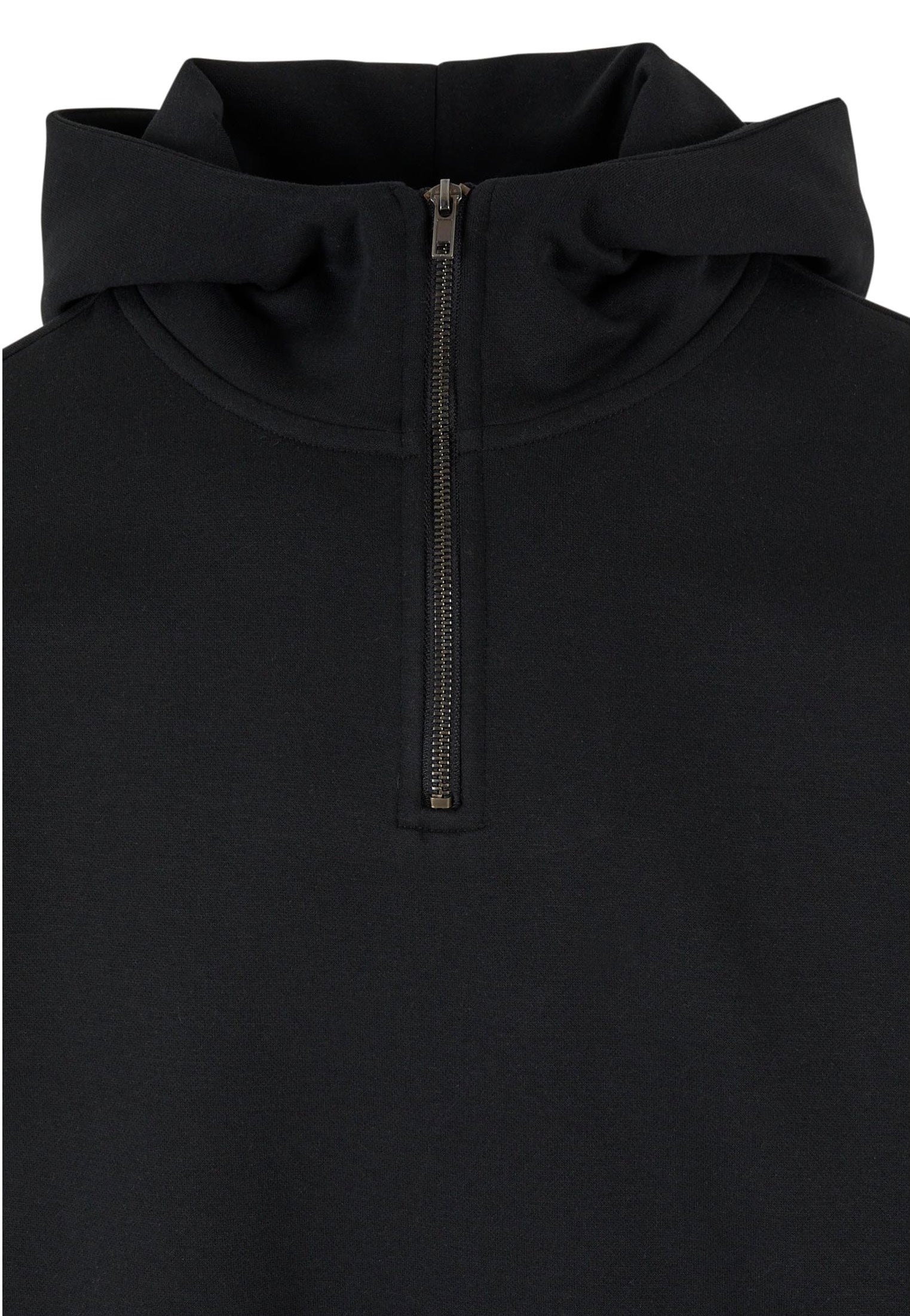 urban-classics-zipped-high-neck-hoodie-noir-homme image 8