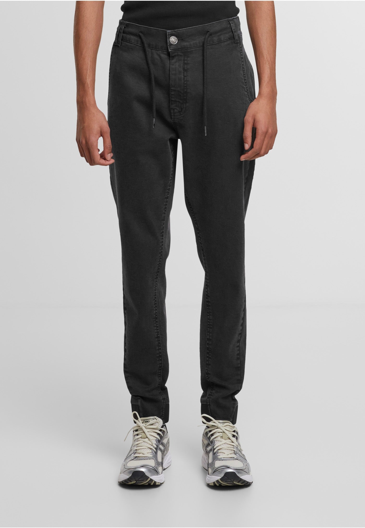 urban-classics-antifit-denim-black-washed-jean-homme image 6