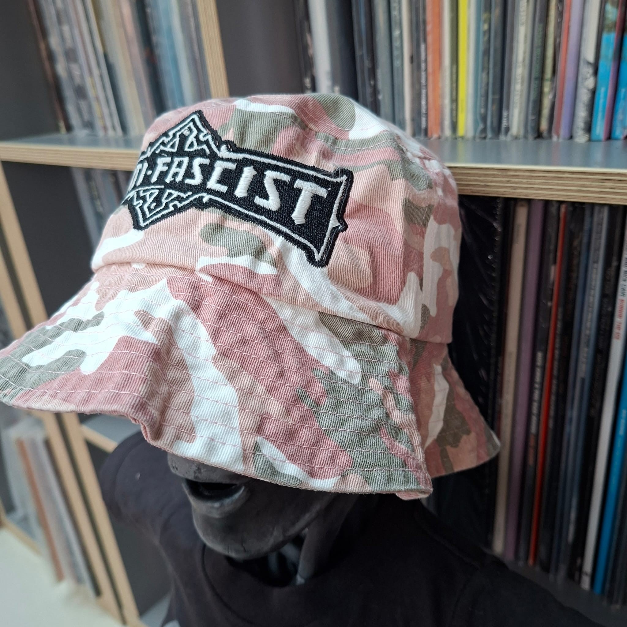 bolt-thrower-anti-fascist-bob-bucket-hat-camo-rose-phosphorescent image 2