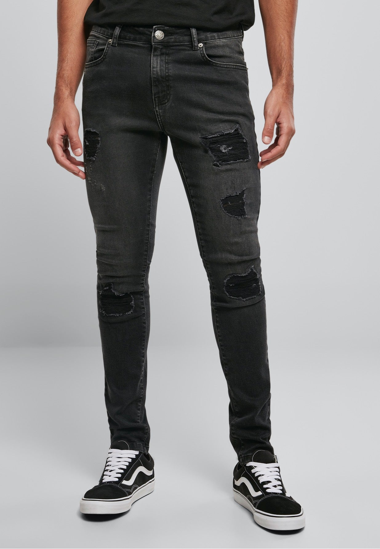 urban-classics-heavy-destroyed-jean-noir-homme-w32 image 1