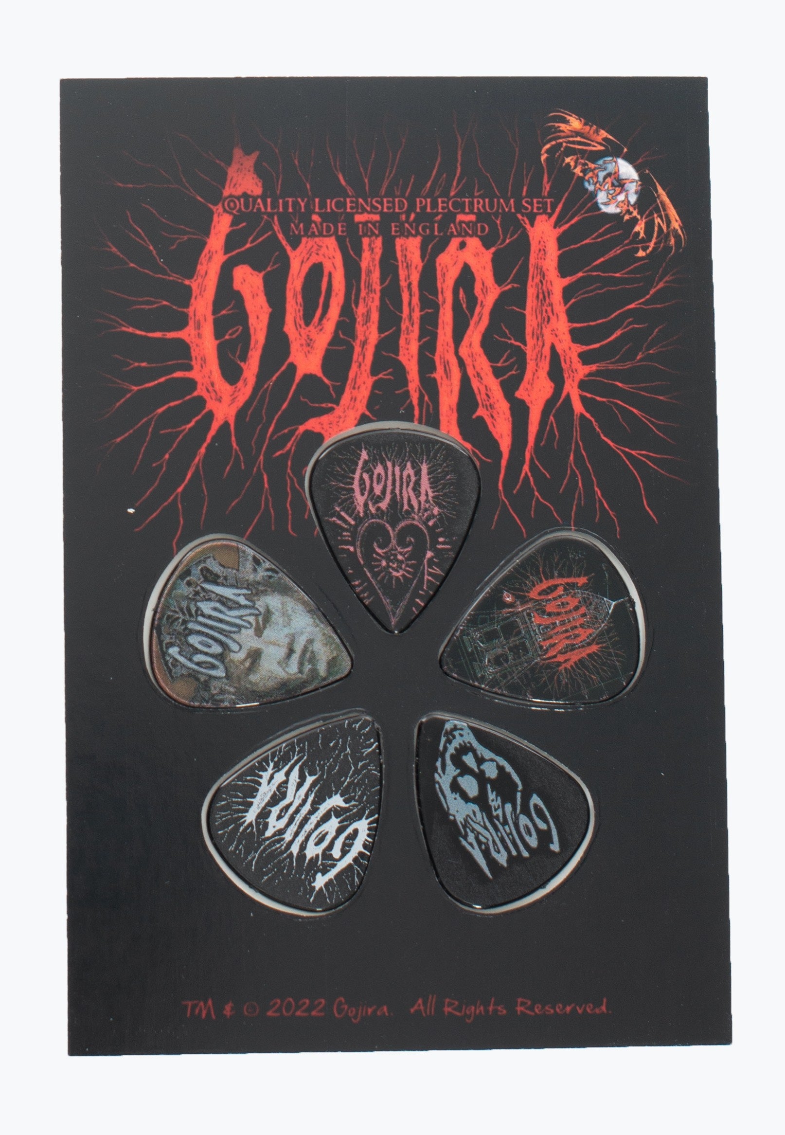 gojira-fortitude-set-de-plectres-multicolore-guitare image 1