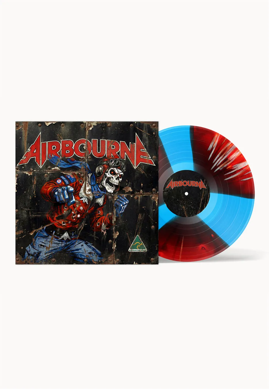 airbourne-airbourne-splatter-vinyle-bleu-rouge-blanc image 1