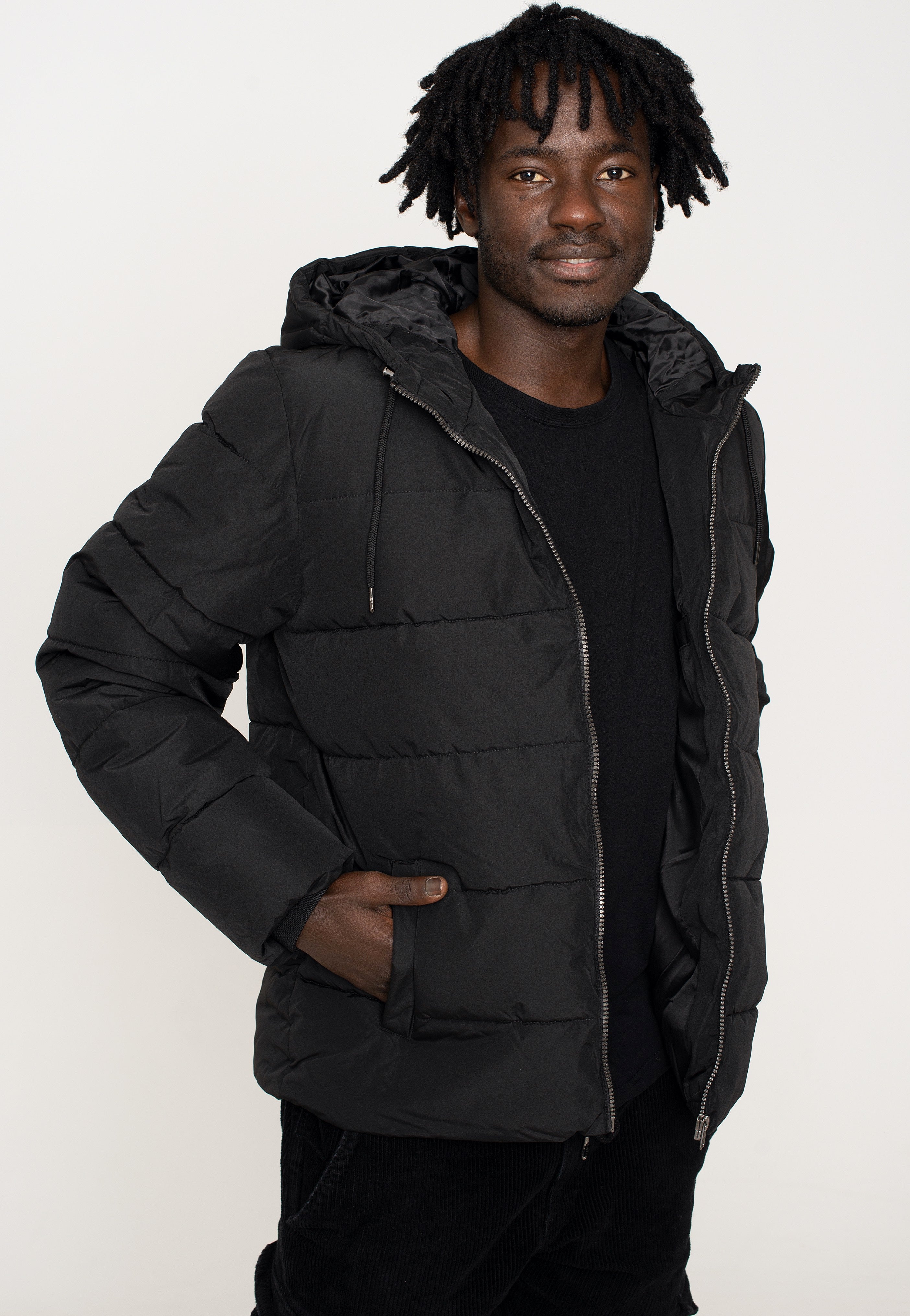 only-sons-melvin-life-quilt-hood-veste-noire-homme image 6