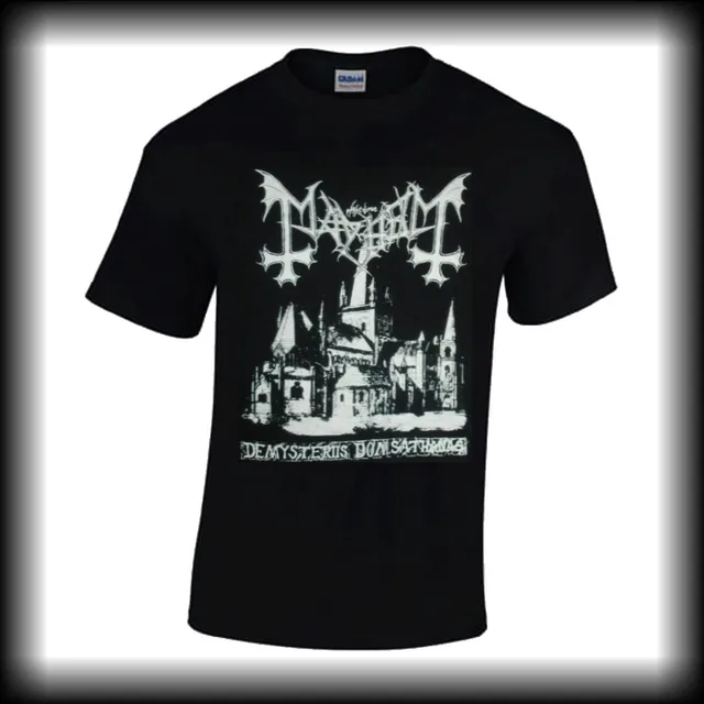 mayhem-de-mysteriis-dom-sathanas-t-shirt-black-metal-gildan image 1