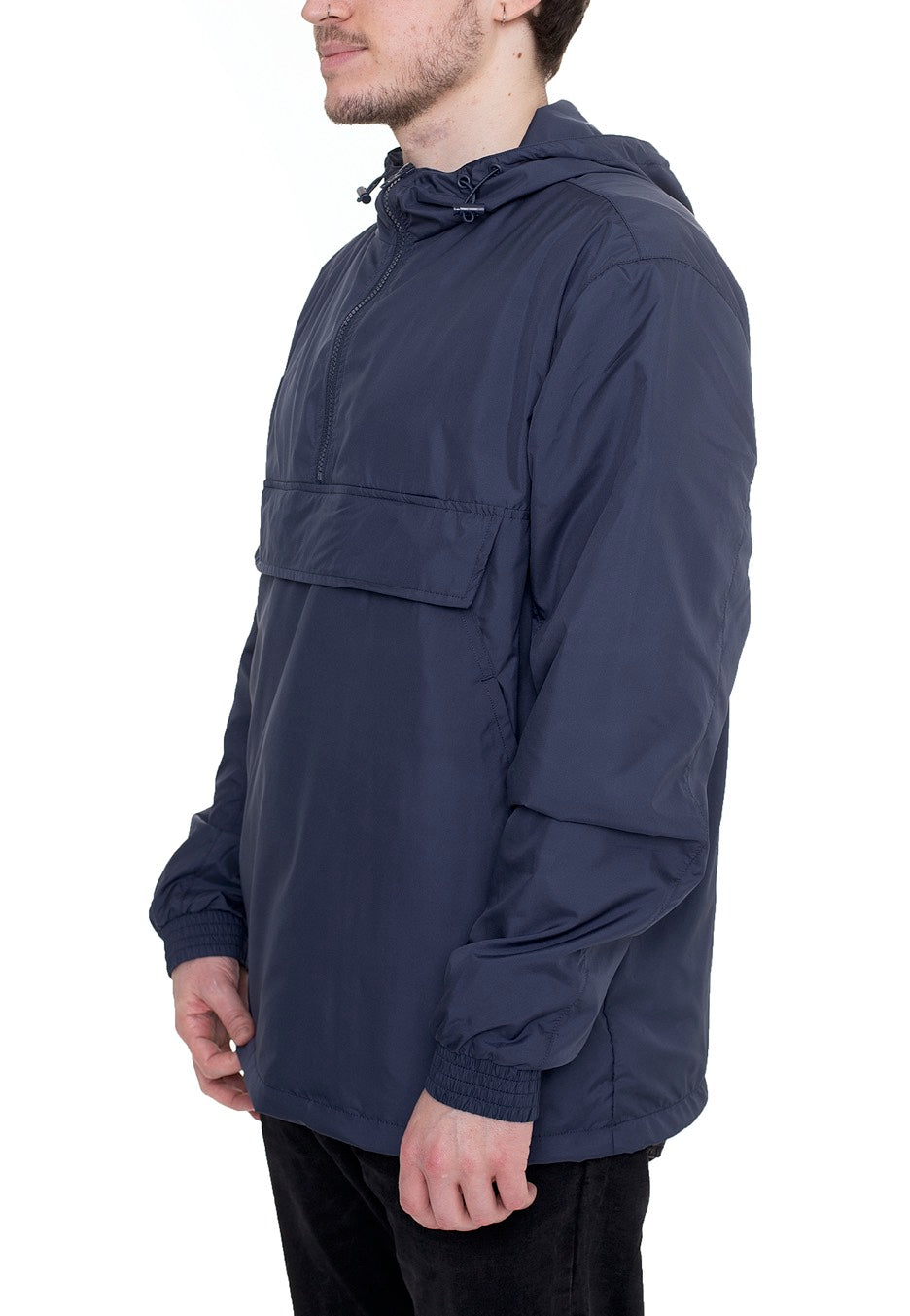 urban-classics-basic-pull-over-darkblue-veste-bleu-fonc image 2