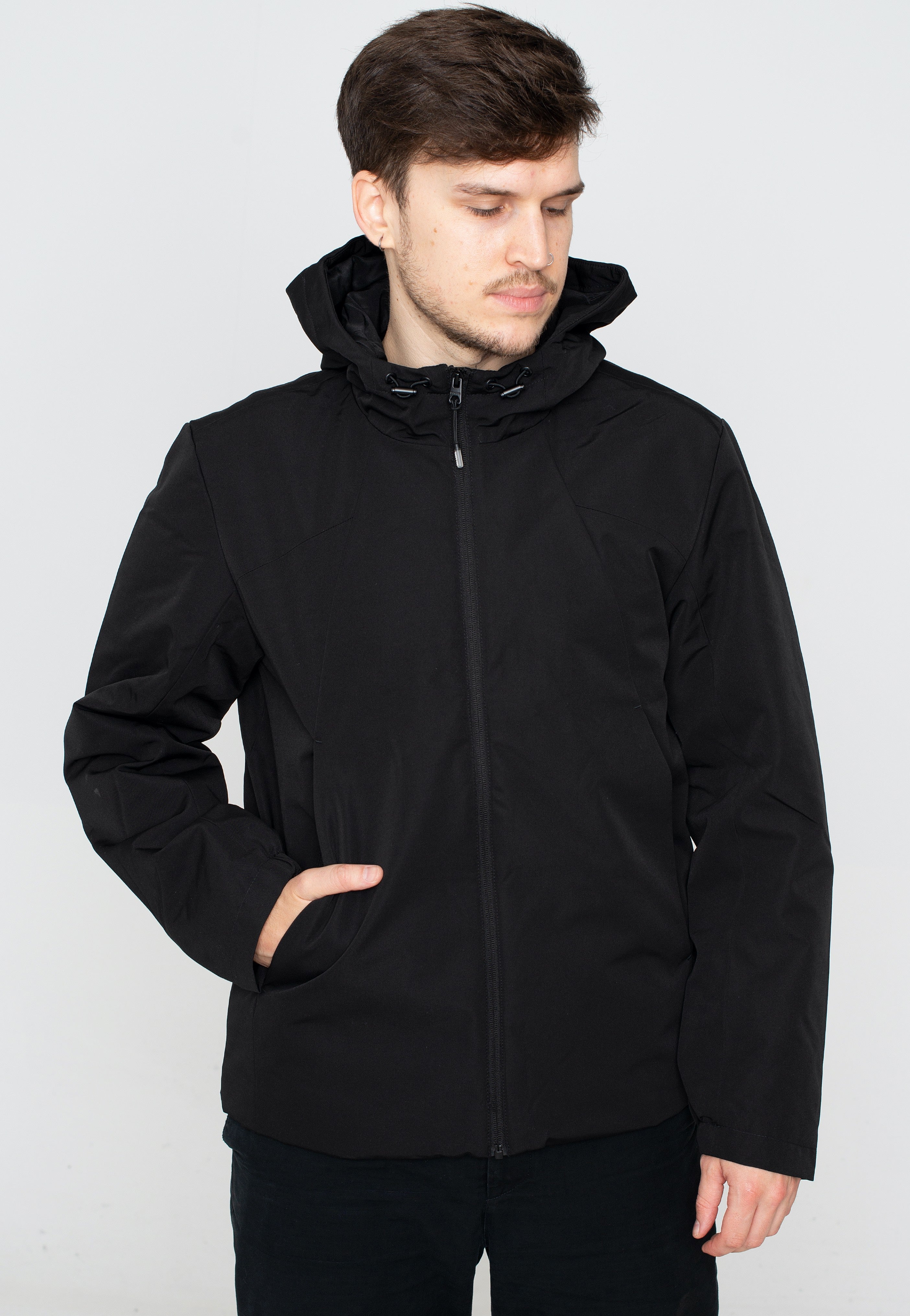 only-sons-cody-hood-black-veste-noire-homme-streetwear image 1