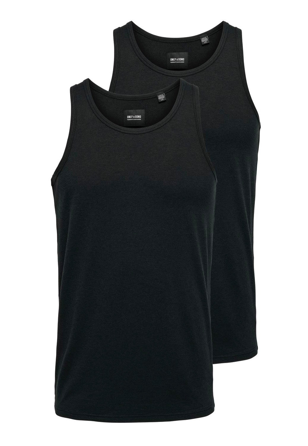 only-sons-theo-bamboo-d-bardeur-noir-lot-2-tank-homme image 1